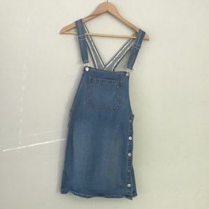 Free People jean overalls (dress)